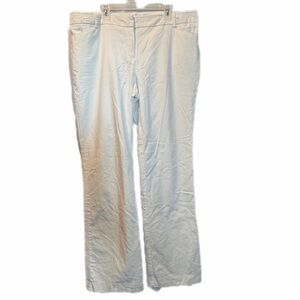 New York and Company stretch pants white lined white